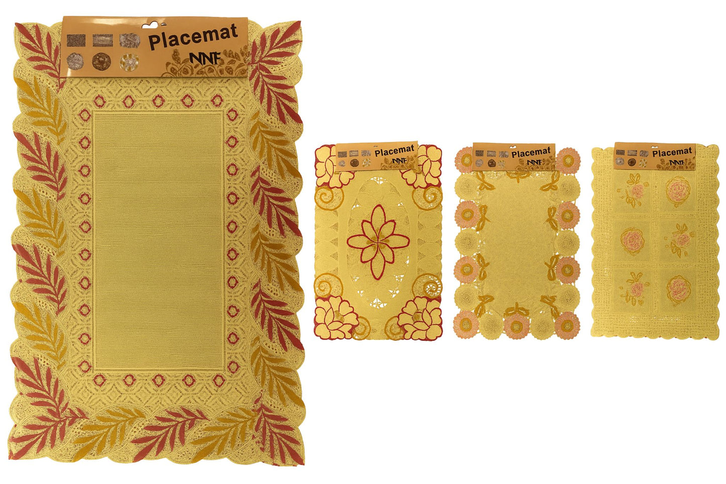 Placemat Pk2 30x45cm 4 Asstd