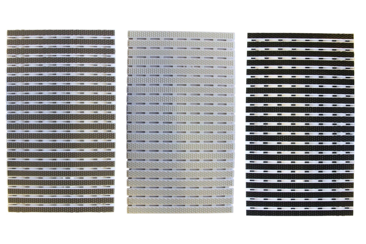 Non-Slip Bath Mat w/Suction Cups 68x38cm 3 Asstd