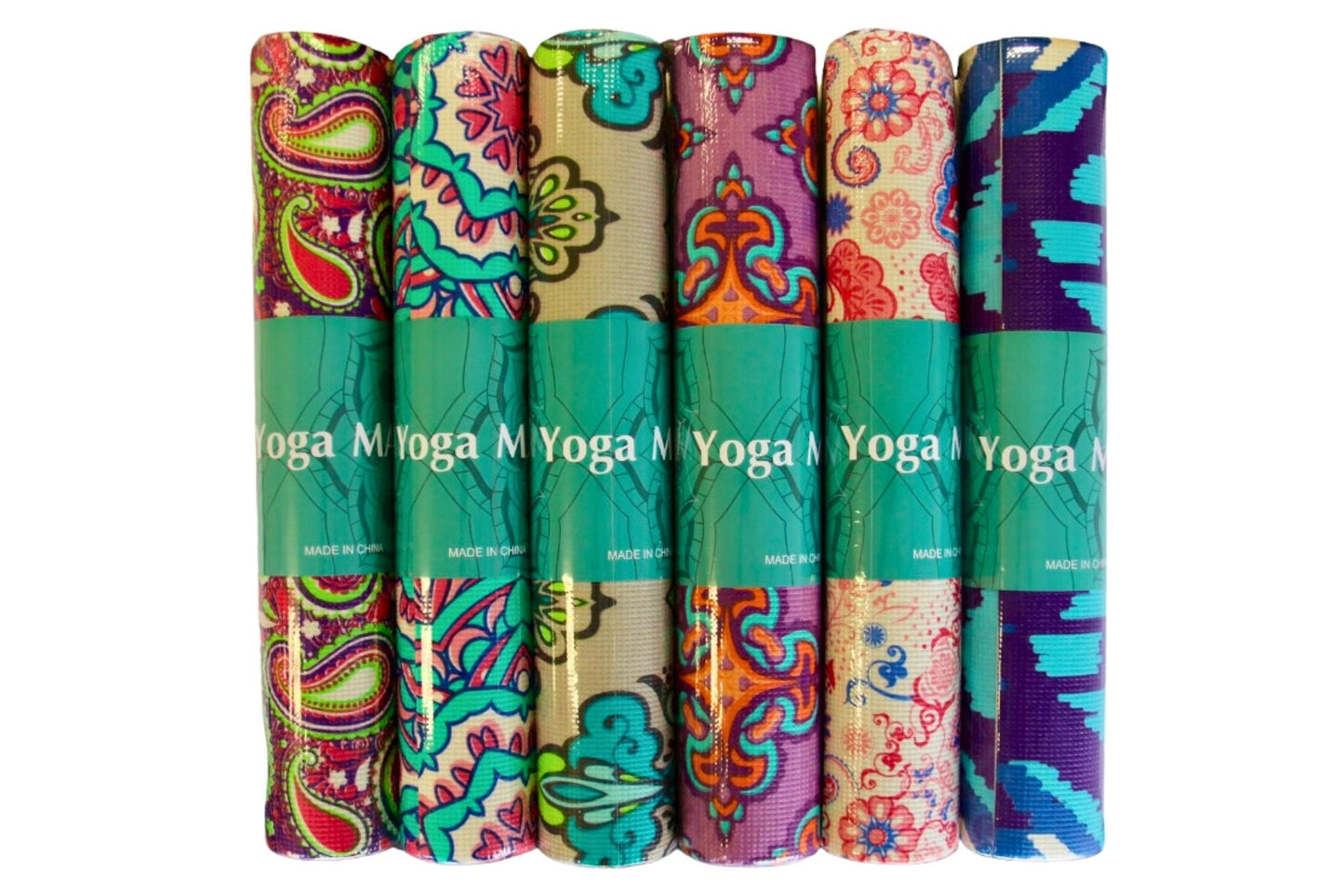 Yoga Mat 173x61cm 6mm Printed 6 Asstd