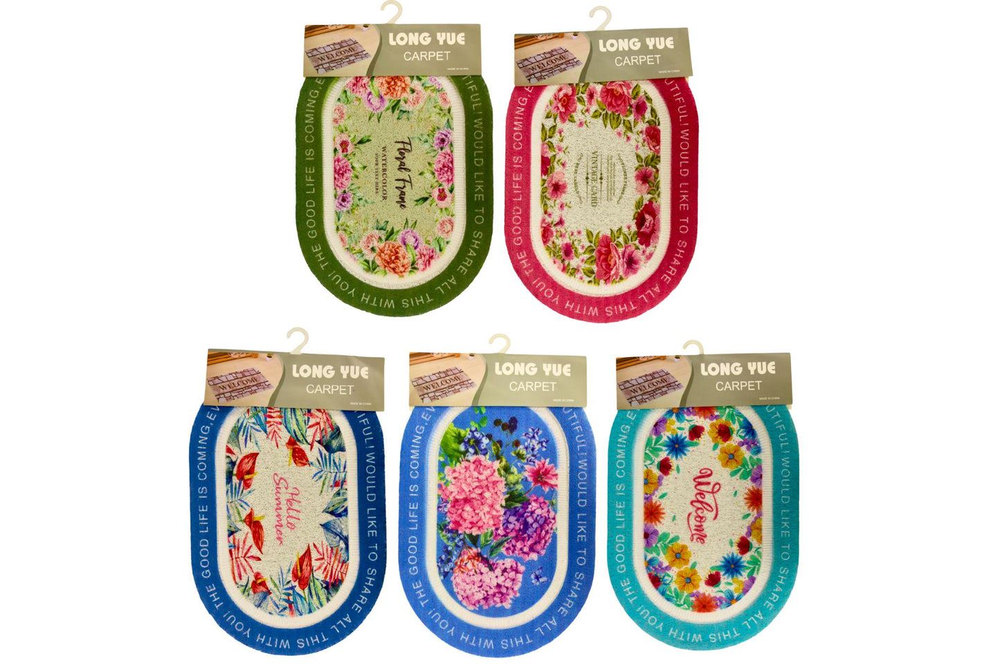 Floor Mat 39x59cm 5 Asstd