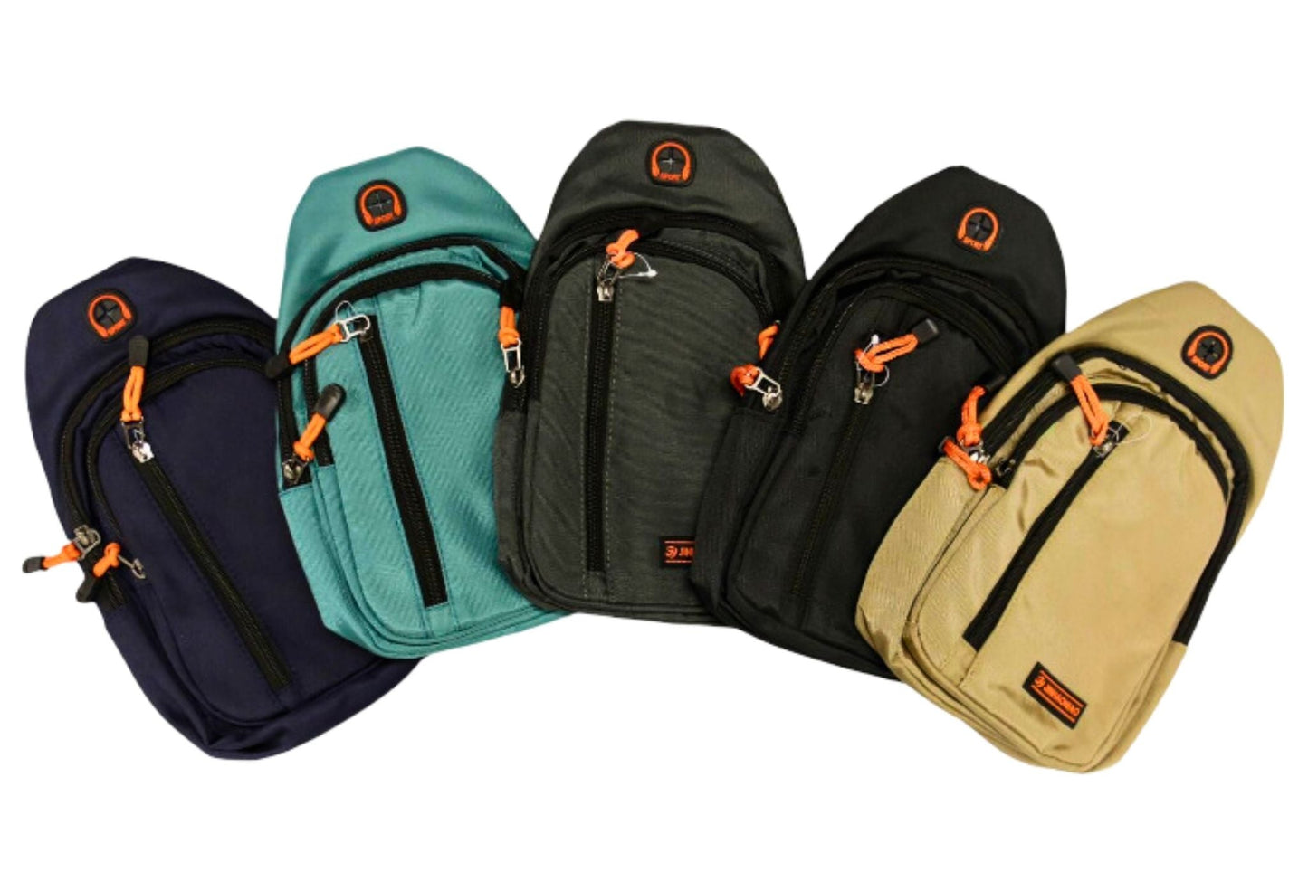 Crossbody Chest Bag 31x8x17cm 5 Asstd