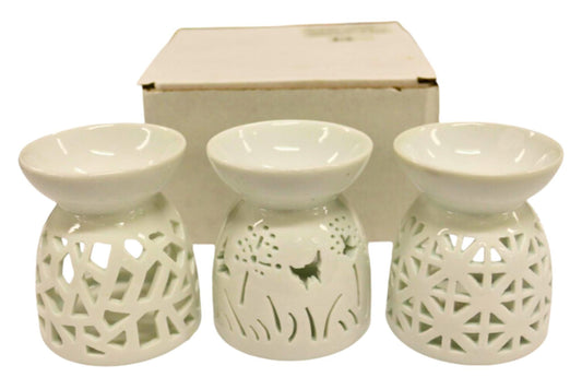 Ceramic Aroma Oil Burner 3 Asstd