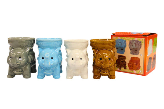 Ceramic Aroma Oil Burner - Elephant 4 Asstd