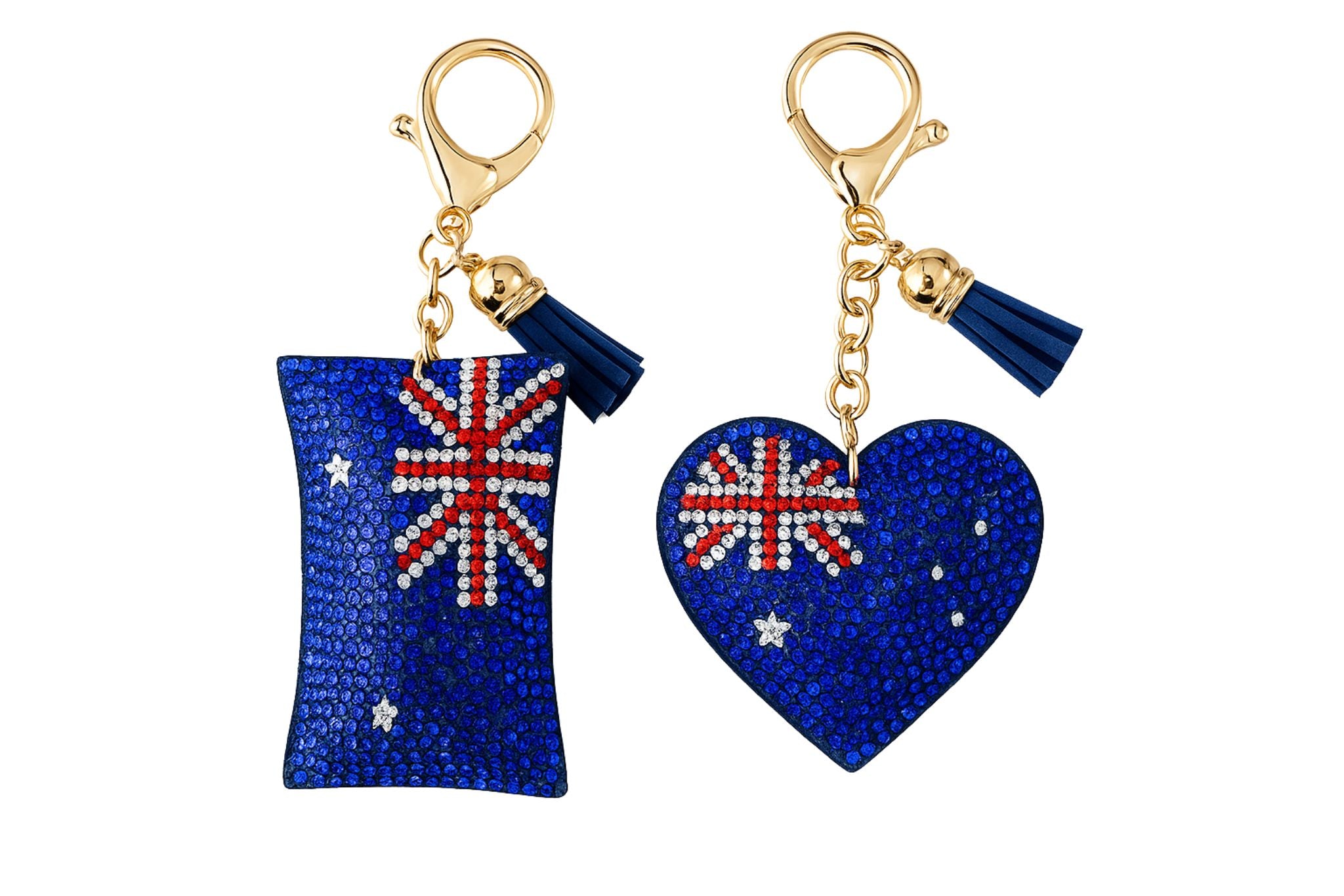 Rc Keychains Diamante Keychain - AU Flag 2 Asstd – RC Direct Import