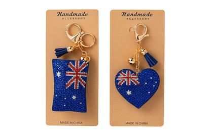 Sparkling Keychains - AU Flag 2 Asstd