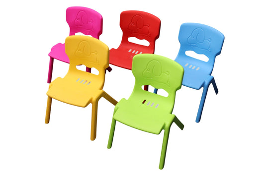 Stackable Kids Plastic Chair 33x32x43cm 5 Asstd
