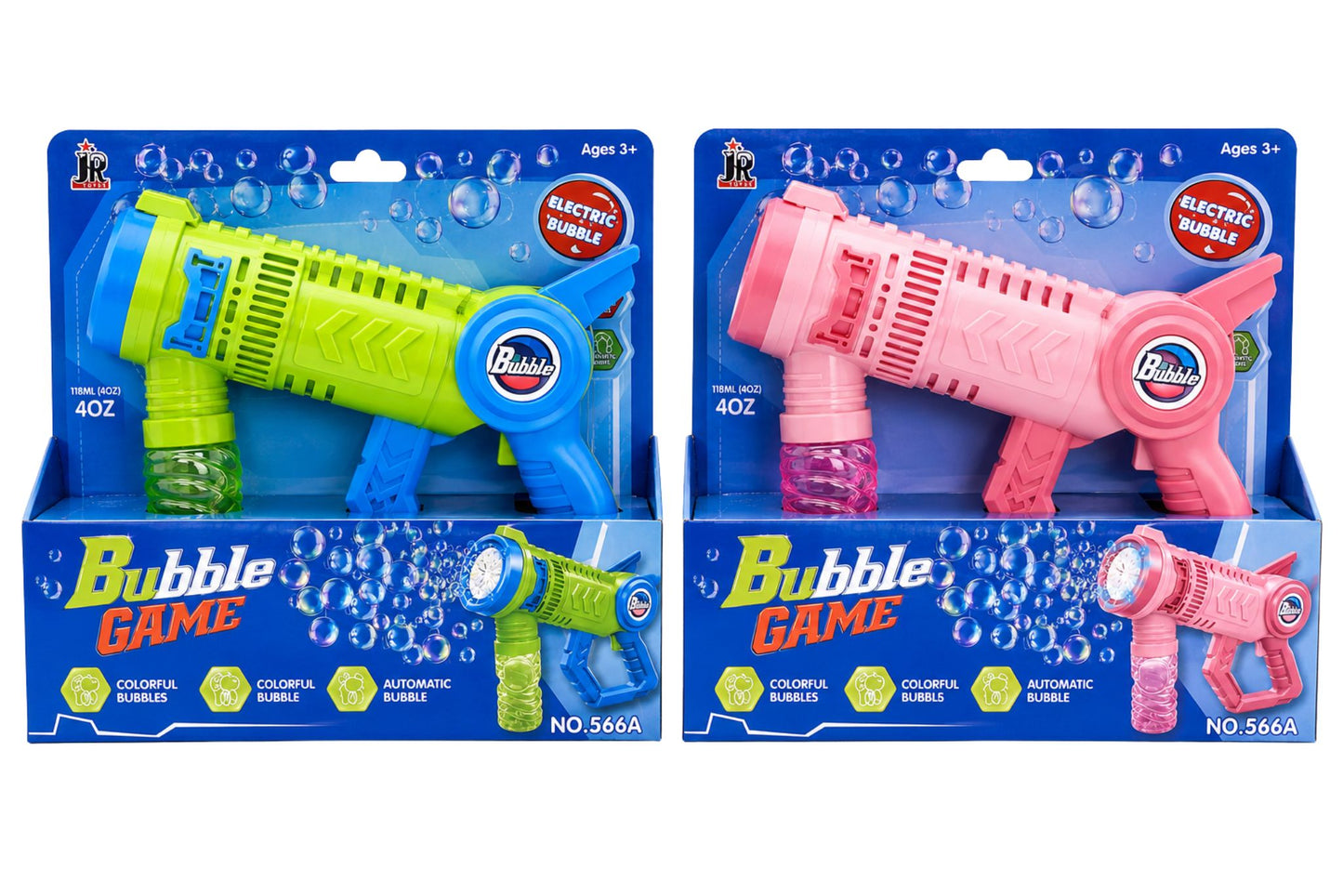 Electric Bubble Gun 13 Holes 115ml Bubble Batteries Included