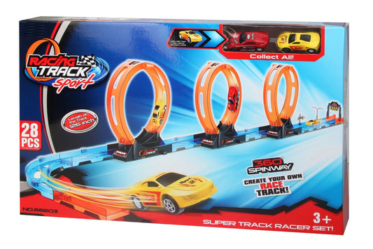 Track Set w/2 Cars Box 55x36cm