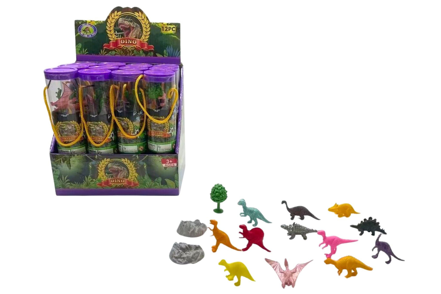 Dino Play Set Asstd 15pcs 21cm