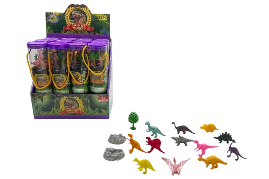 Dino Play Set Asstd 15pcs 21cm