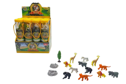 Animal Play Set Asstd 15pcs 21cm