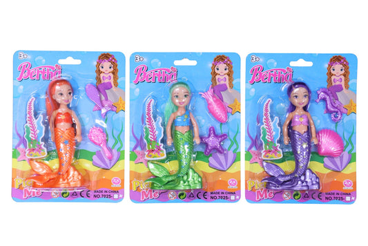 Mermaid Play Set 16cm 3 Asstd