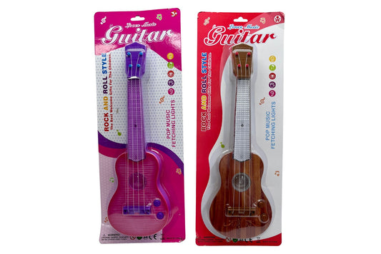 Toy Guitar Light & Sounds 41cm 2 Asstd