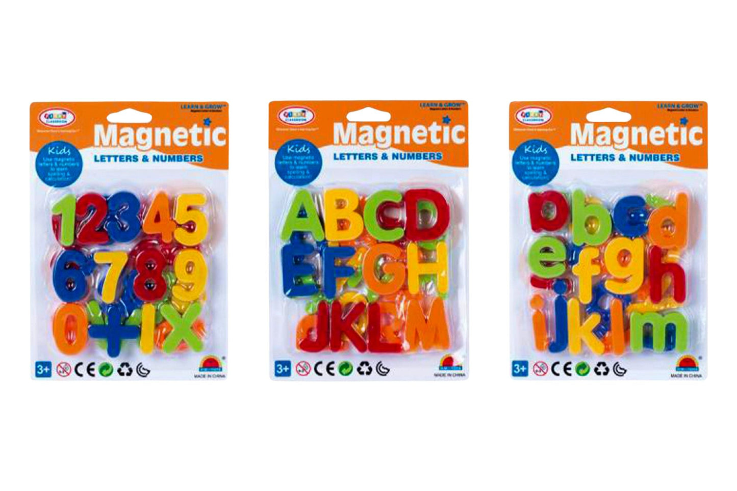 Toy Magnets Alphabet and Numbers 3 Asstd