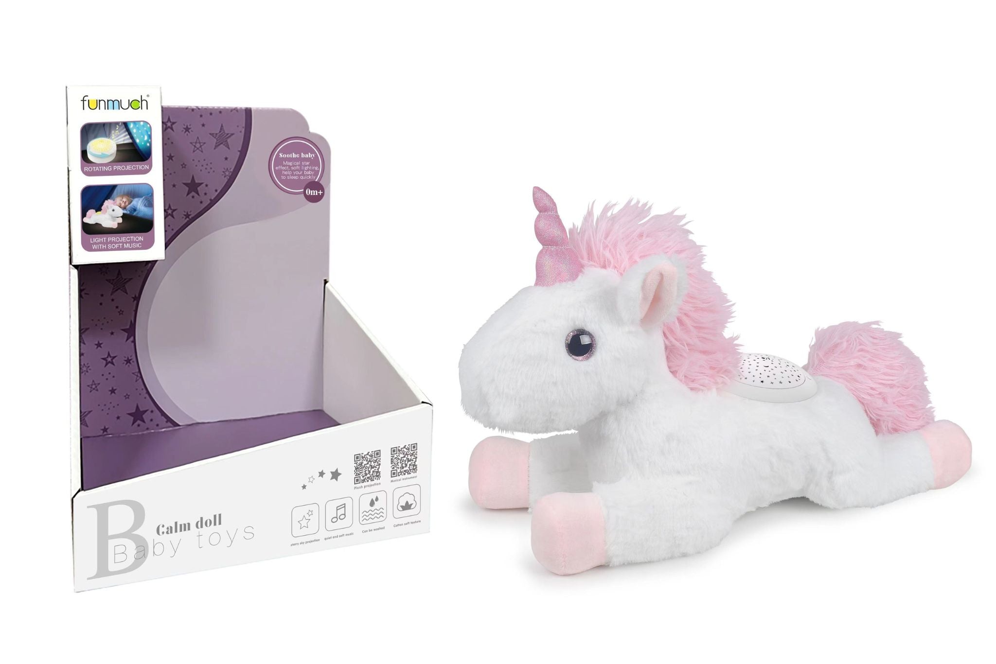 2-In-1 Soothing Music Unicorn Rotating Projector – RC Direct Import