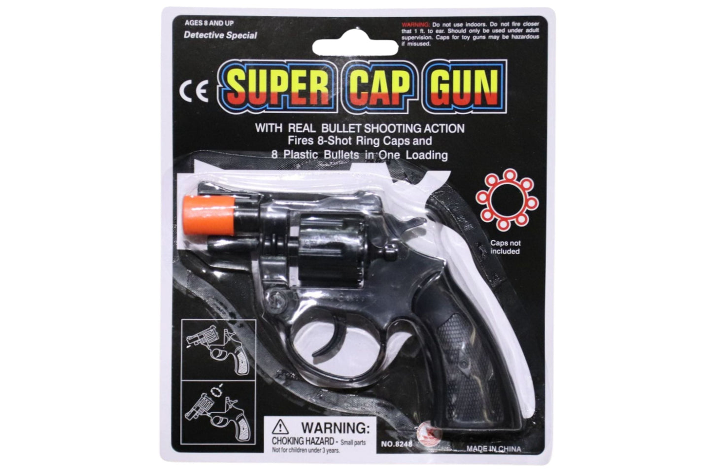 Cap Gun Black 1pc