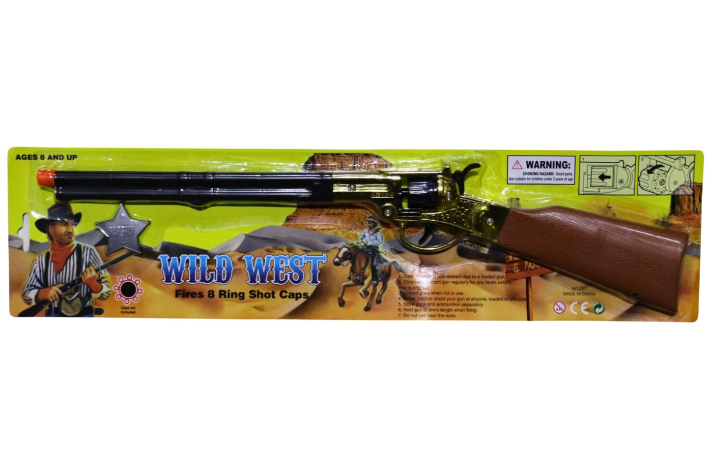 Cap Gun Wild West Rifle 54cm 1pc