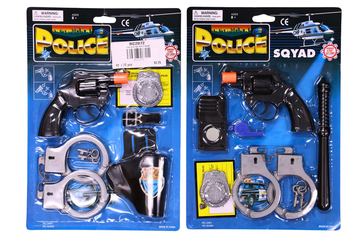 Cap Gun 5pc Set 2 Asstd
