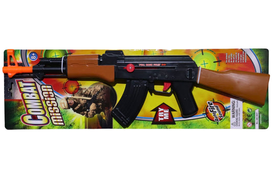 Toy Combat Machine Gun AK47 w/Sound 56cm