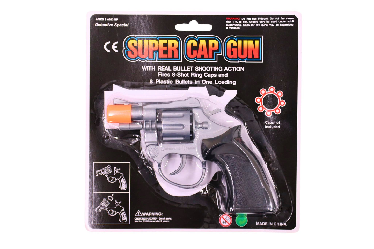 Cap Gun Pistol 8 Shot