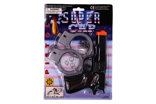 Cap Gun 8 Shot 2pc Set