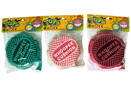 Trick Toy Whoopee Cushion 15cm 3 Asstd