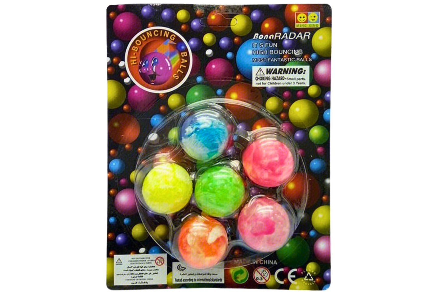 Toys High Bounce Ball Pk6