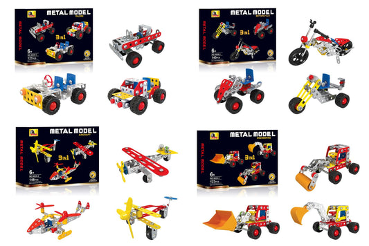 Metal Model Building Blocks 4 Asstd