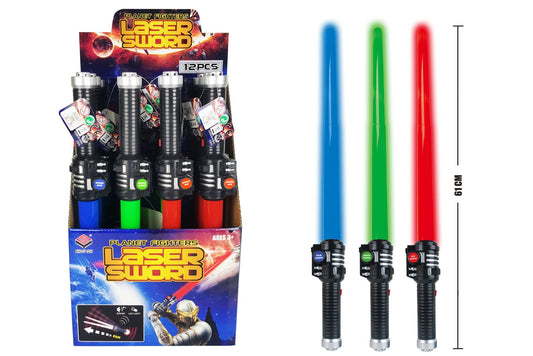 Saber w/Light And Sound 60cm 3 Asstd PDQ
