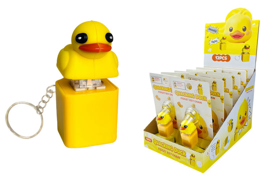 Duck Fidget Keychain Light & Sound 6x3x2.7cmPDQ