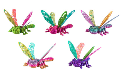 3D Printed Dragonfly 8x5.5x5.5cm 5 Asstd PDQ