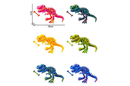 3D Printed Dinosaur 13x8x5cm 6 Asstd PDQ