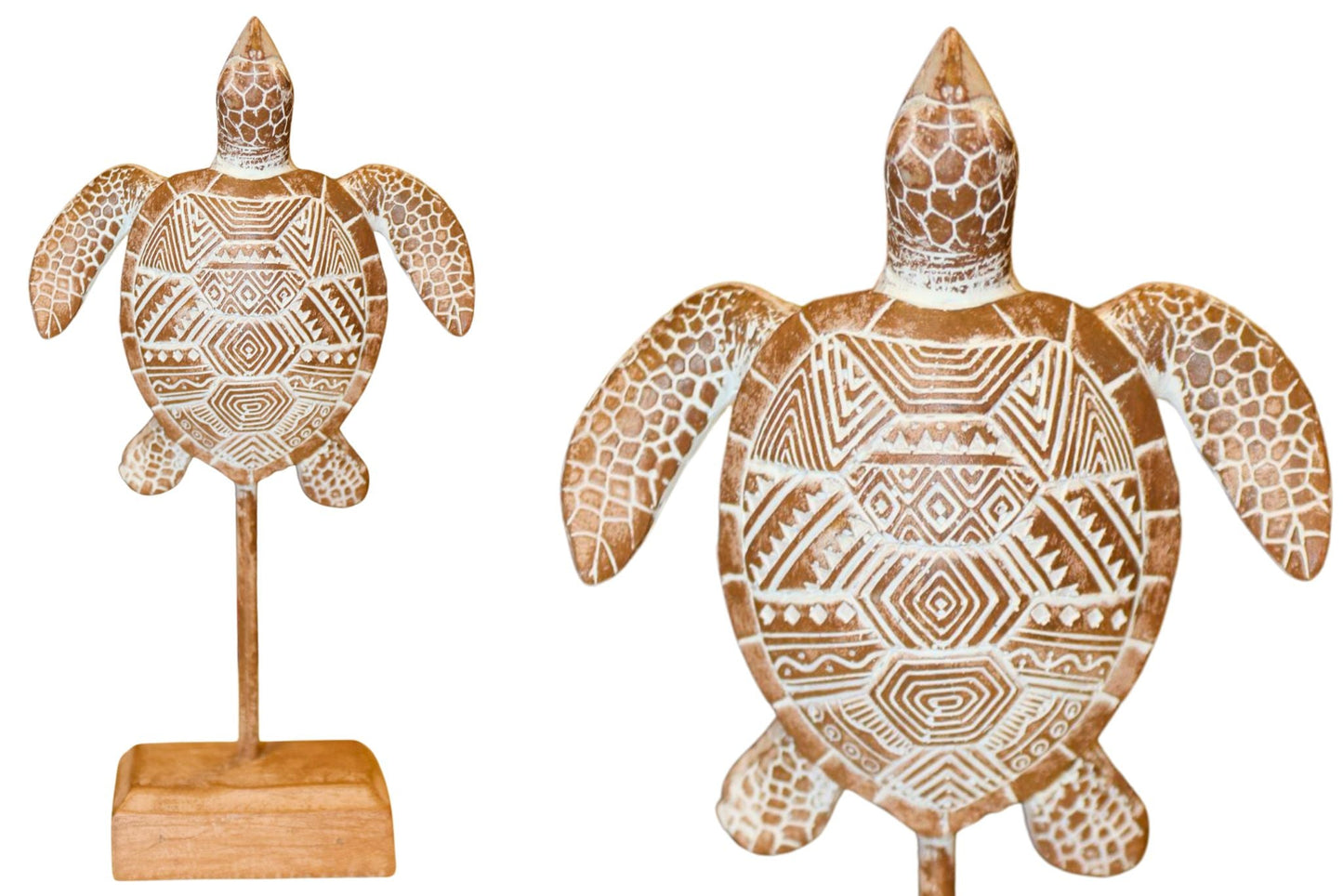 Resin Turtle On Stand 24x12.5cm