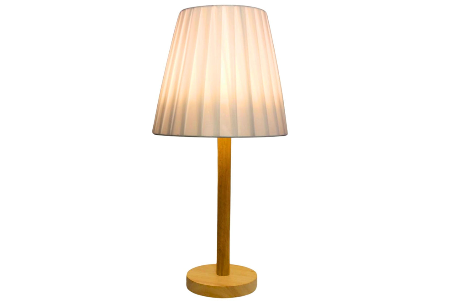 Table Lamp Wooden 46cm 3-Warmness Adjustable Brightness