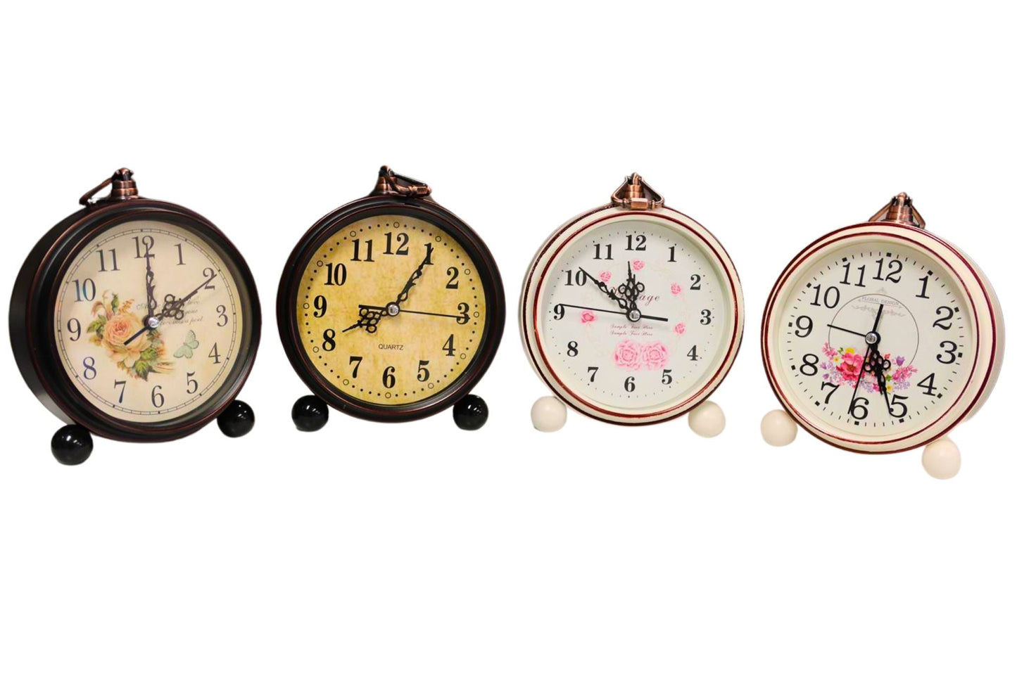 Clock Table Alarm 12x18cm 4 Asstd