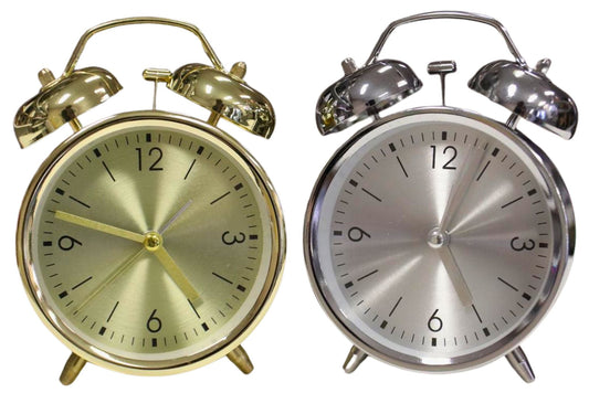 Clock Table Alarm 9.8x13.5cm 2 Asstd