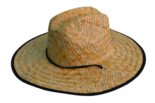 Straw Hat w/Adjustable Cord 48x40x15cm
