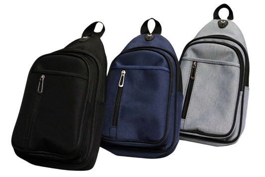 Crossbody Chest Bag 31x17cm 3 Asstd