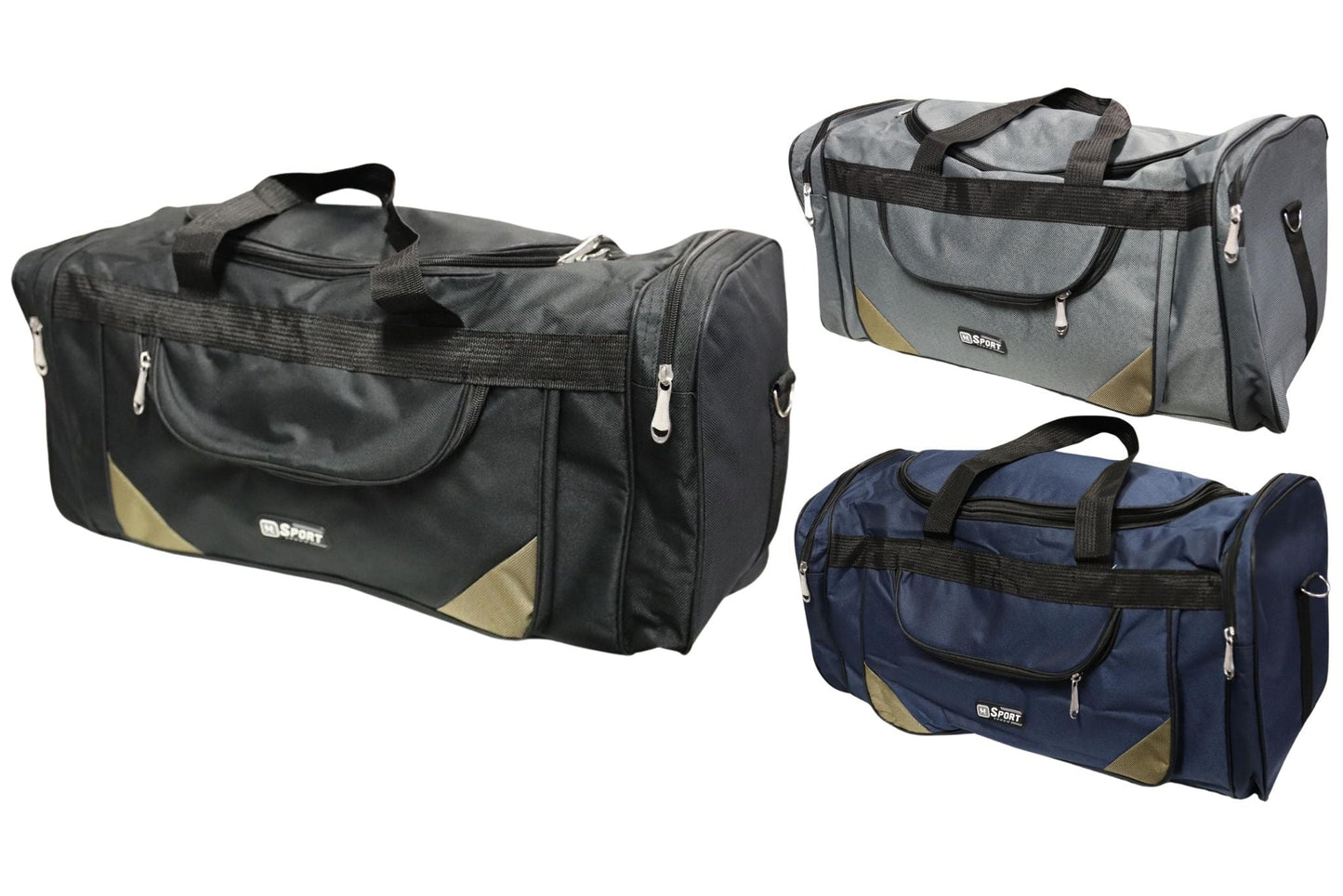 Duffle Bag PES 59x24x28cm 3 Asstd