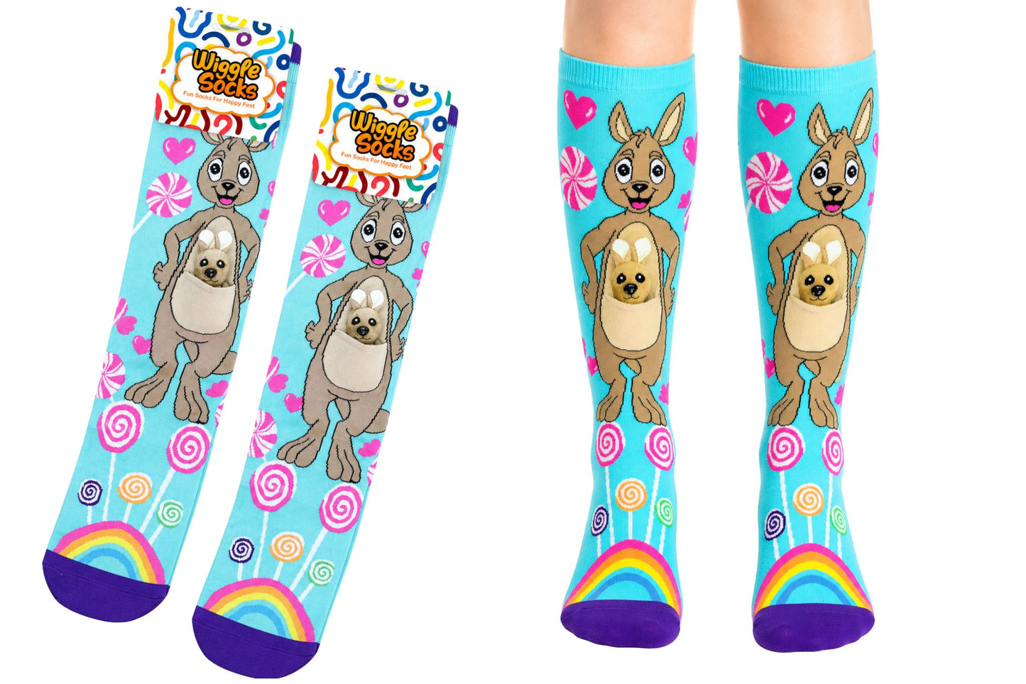 Novelty Socks Girls Kangaroo