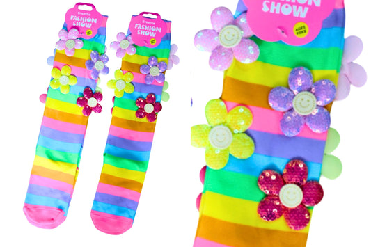 Novelty Socks Girls Flowers