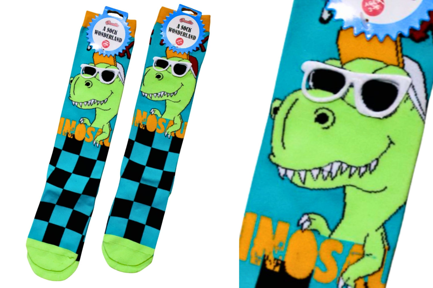 Novelty Socks Boys Dinosaur