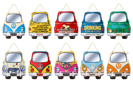 Metal War Art Kombi Van Front 33x30cm 10 Asstd