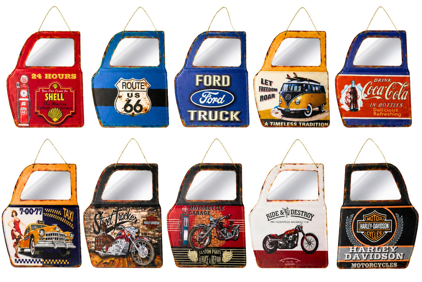 Metal War Art Kombi Van Door 30x36cm 10 Asstd