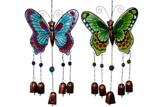 Wind Chime - Butterfly 40cm 2 Asstd