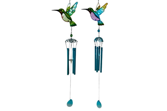 Wind Chime - Hummingbird 70cm 2 Asstd