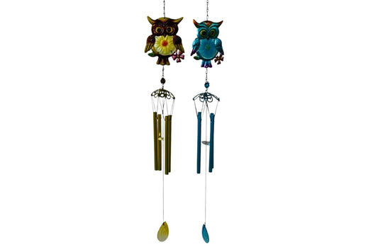 Wind Chime - Owl 68cm 2 Asstd