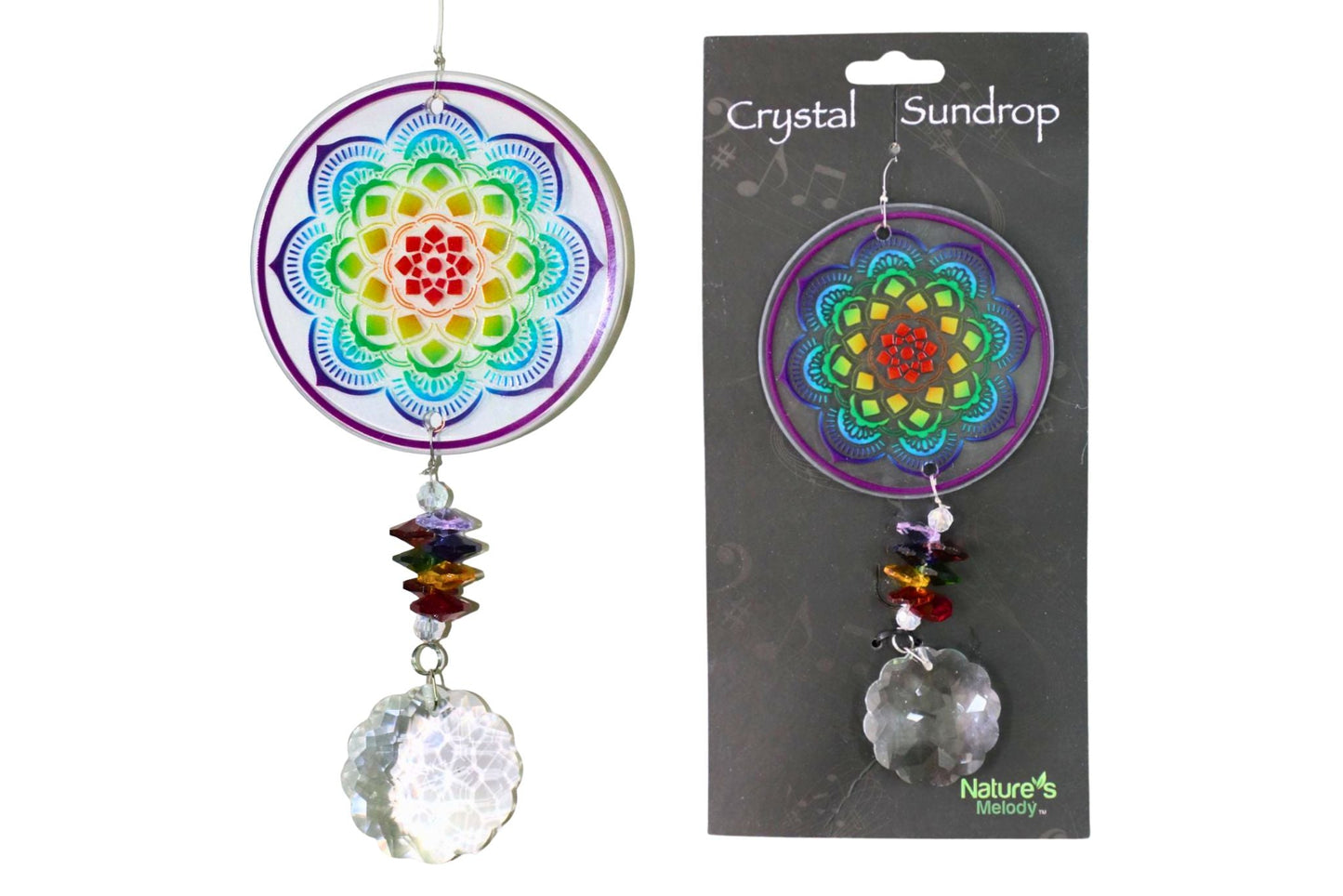 Crystal Sundrop Prism - Mandala 41cm