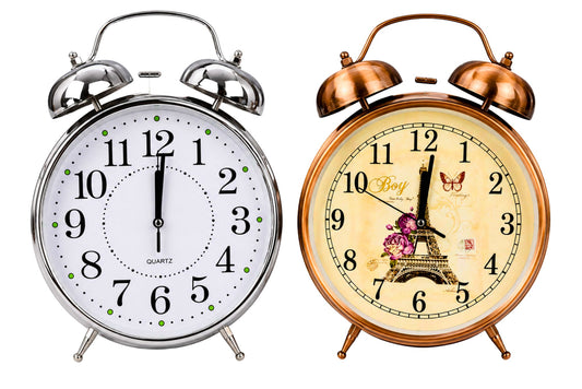 Clock Table Alarm 30x22x8cm 2 Asstd