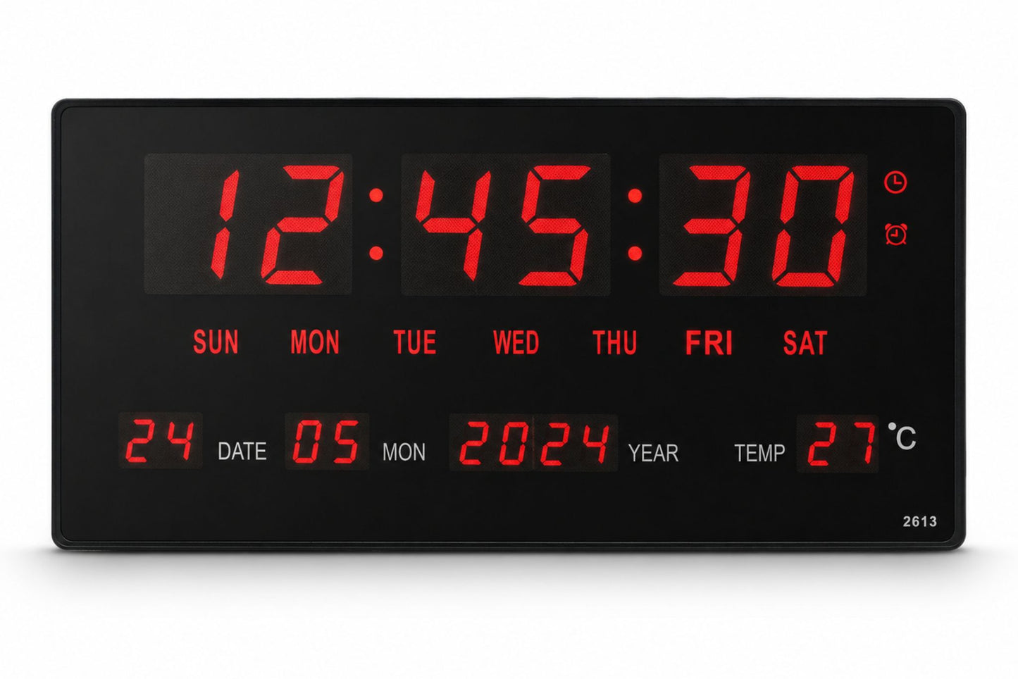 LED Digital Clock 27x13.5cm